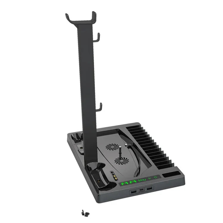 iplay pour PS5 - Base de refroidissement avec support de chargement et porte-disques, HBP-271