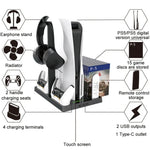 iplay pour PS5 - Base de refroidissement avec support de chargement et porte-disques, HBP-271