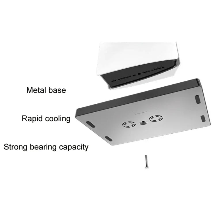 iplay pour PS5 - Base de refroidissement avec support de chargement et porte-disques, HBP-271