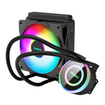 Ventilateur CPU refroidisseur d'eau EVESKY ventilateur RGB radiateur liquide intégré, 120 mm coloré, 120 mm RGB, 240 mm, 360 mm