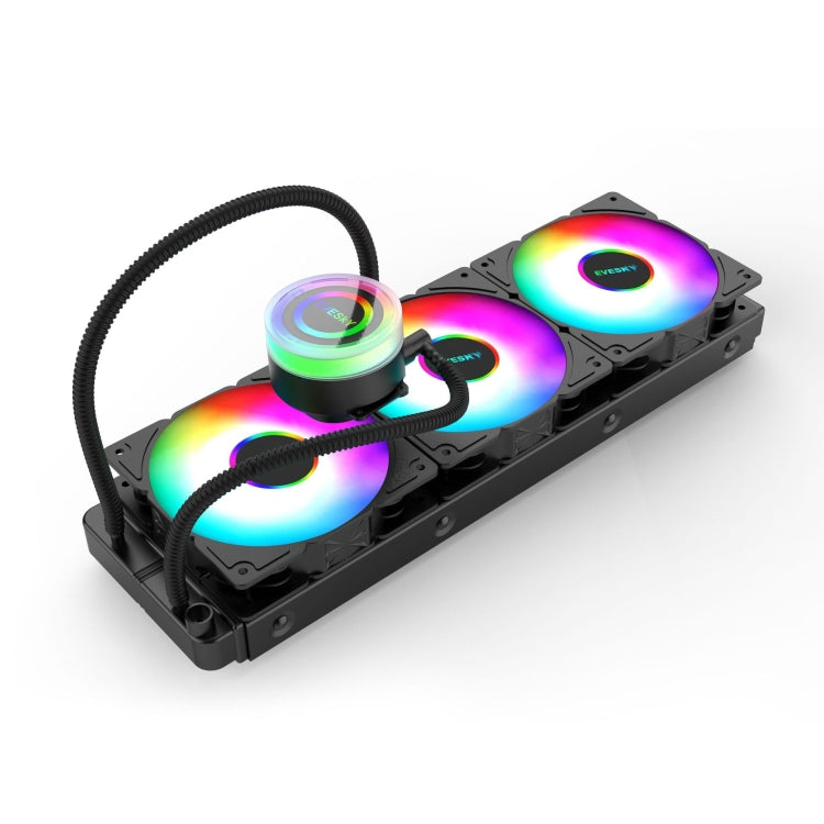 Ventilateur CPU refroidisseur d'eau EVESKY ventilateur RGB radiateur liquide intégré, 120 mm coloré, 120 mm RGB, 240 mm, 360 mm