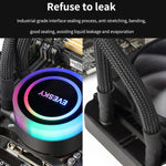Ventilateur CPU refroidisseur d'eau EVESKY ventilateur RGB radiateur liquide intégré, 120 mm coloré, 120 mm RGB, 240 mm, 360 mm