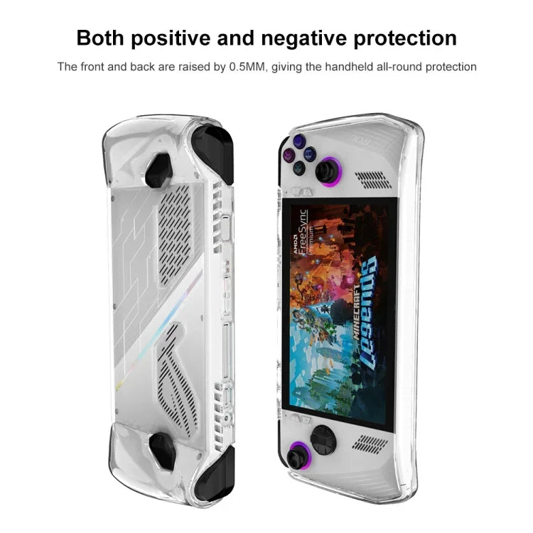 Étui de protection souple tout-en-un en TPU transparent pour console de jeux ASUS ROG Ally