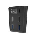 iplay HBP-308 pour console de jeux Sony PS5 5 en 1 : hub USB 3.0 et extension de transmission.