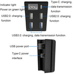 iplay HBP-308 pour console de jeux Sony PS5 5 en 1 : hub USB 3.0 et extension de transmission.
