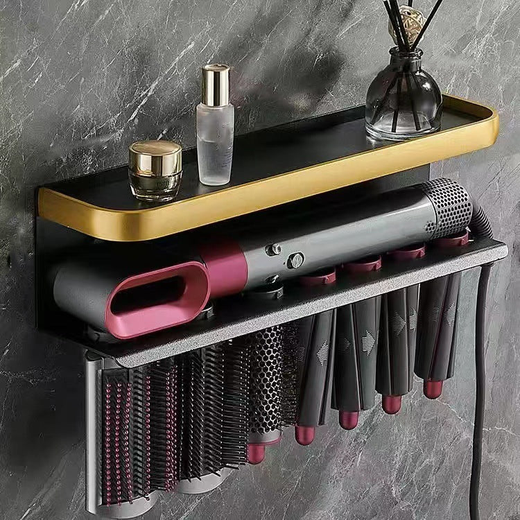 Pour Dyson Airwrap Support mural de rangement, Type A Or Noir, Type B Or Noir, Type A Noir, Type B Noir, Type C Rabattable, Type C Relevable