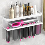 Pour Dyson Airwrap Support mural de rangement, Type A Or Noir, Type B Or Noir, Type A Noir, Type B Noir, Type C Rabattable, Type C Relevable