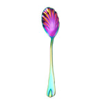 Cuillère à café, cuillère à crème glacée, cuillère à mélanger en forme de goutte d'eau en acier inoxydable, couleur acier inoxydable, or, or rose, coloré, bleu, noir