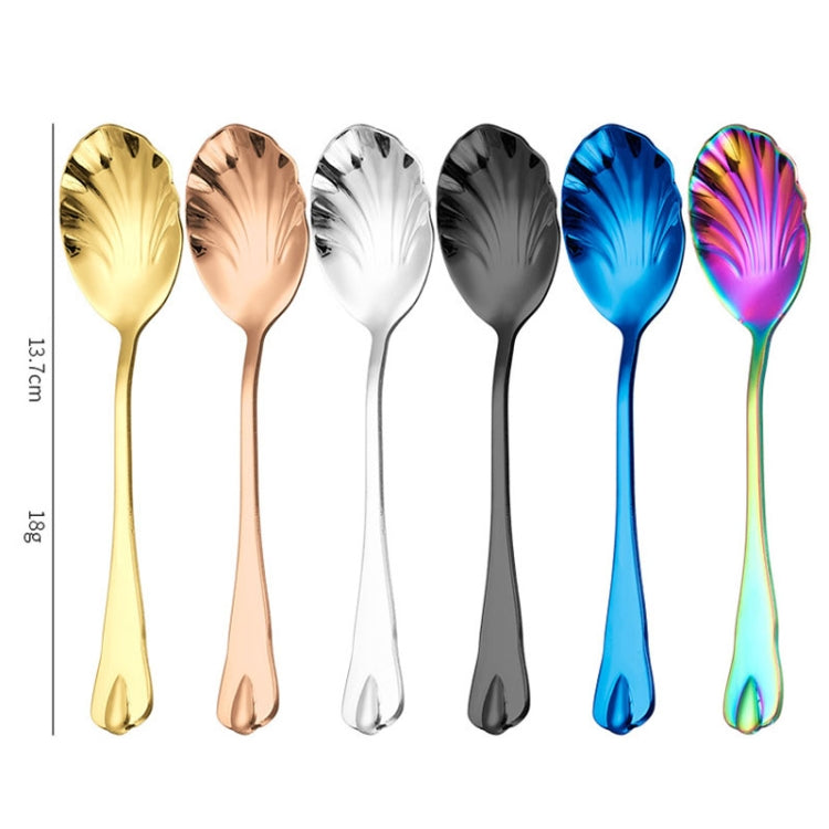 Cuillère à café, cuillère à crème glacée, cuillère à mélanger en forme de goutte d'eau en acier inoxydable, couleur acier inoxydable, or, or rose, coloré, bleu, noir