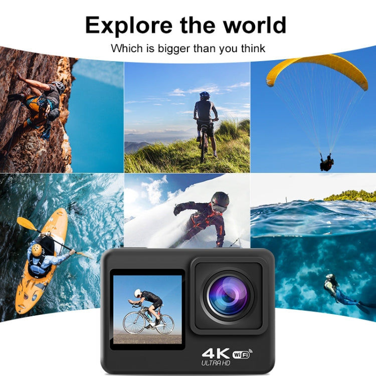 Caméra de sport extérieure étanche WIFI couleur double écran vidéo HD 4K, Q60AR