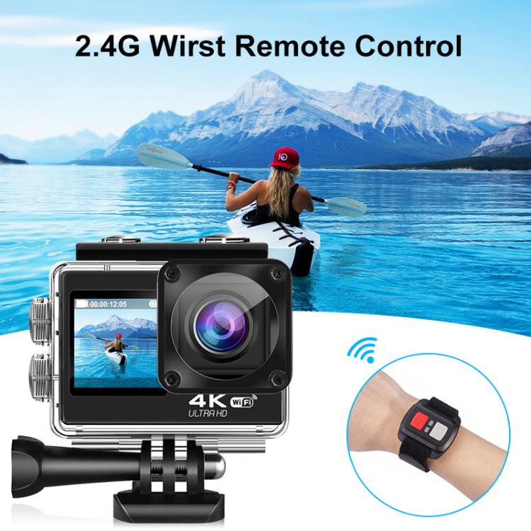 Caméra de sport extérieure étanche WIFI couleur double écran vidéo HD 4K, Q60AR