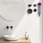 Support de rangement mural magnétique sans poinçon pour sèche-cheveux, pour sèche-cheveux Dyson, pour buse de sèche-cheveux Dyson