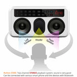 Rolton E500 Enceinte Bluetooth 2.1 Canaux Microphone Intégré Support Radio FM