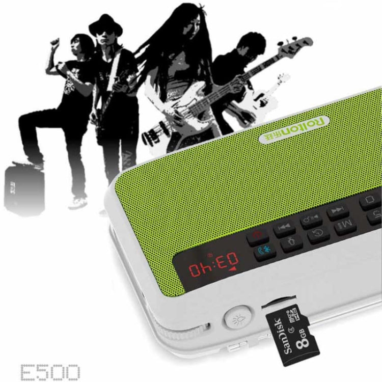 Rolton E500 Enceinte Bluetooth 2.1 Canaux Microphone Intégré Support Radio FM