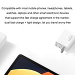Chargeur rapide intelligent double port 67W GaN 1C+1A original Xiaomi, prise US, MDY-14