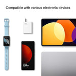 Chargeur portable double port 35W USB-C+USB-A à charge rapide original Xiaomi (1C+1A), prise US, 35W