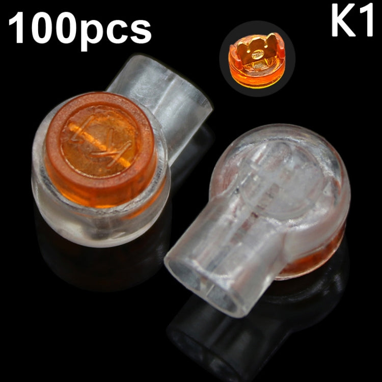 100 pièces / paquet connecteurs câble réseau ligne téléphonique étanches anti-humidité, K1, K2, K3