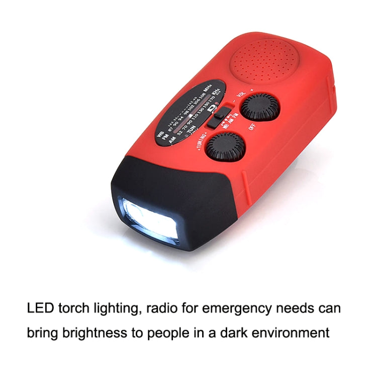 Radio portable solaire de prévention des catastrophes et d'urgence HanRongda HRD-902, HRD-902