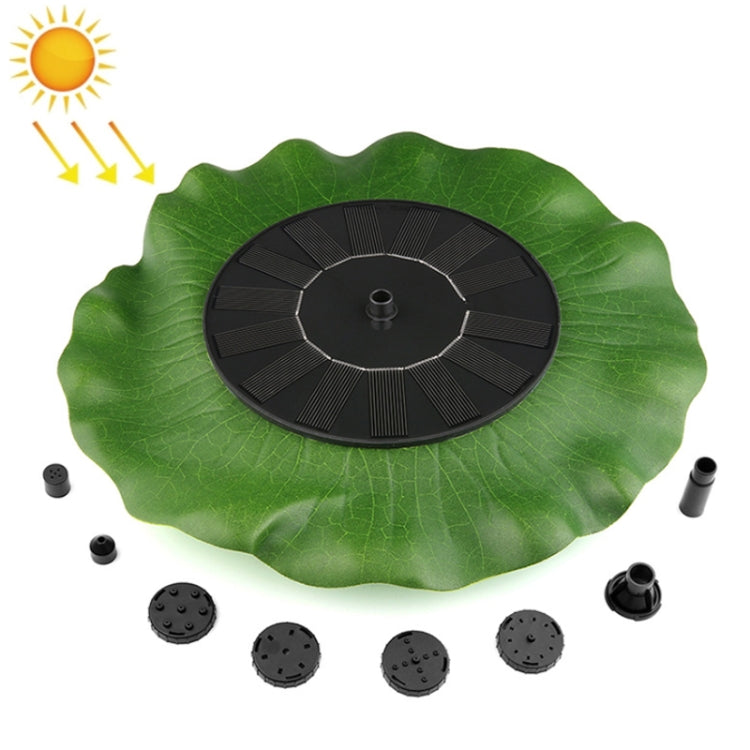 Fontaine solaire flottante Lotus Leaf pour jardin extérieur, 28cm