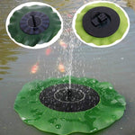 Fontaine solaire flottante Lotus Leaf pour jardin extérieur, 28cm