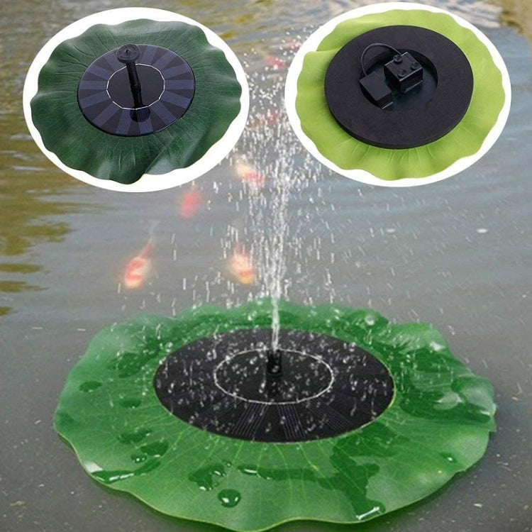 Fontaine solaire flottante Lotus Leaf pour jardin extérieur, 28cm