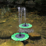 Fontaine solaire flottante Lotus Leaf pour jardin extérieur, 28cm