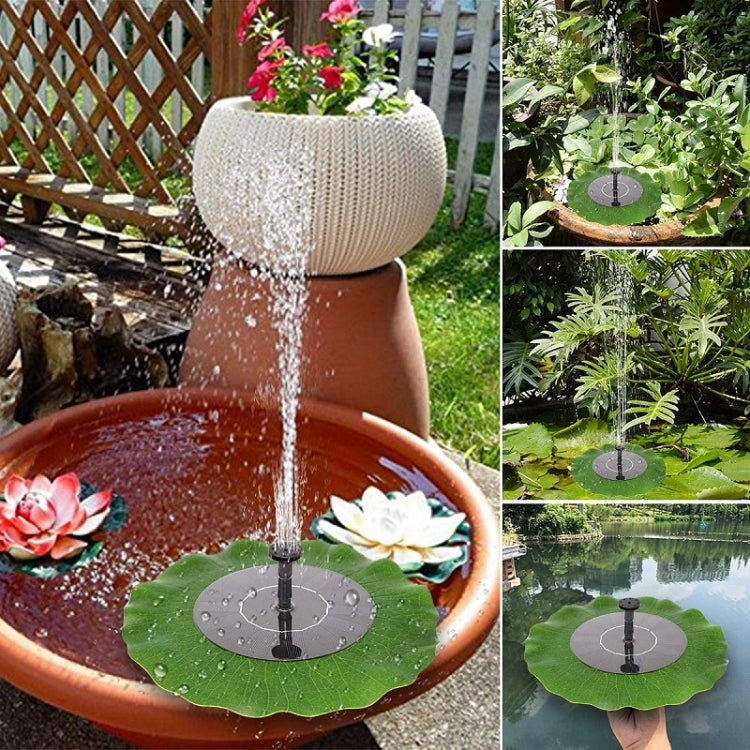 Fontaine solaire flottante Lotus Leaf pour jardin extérieur, 28cm