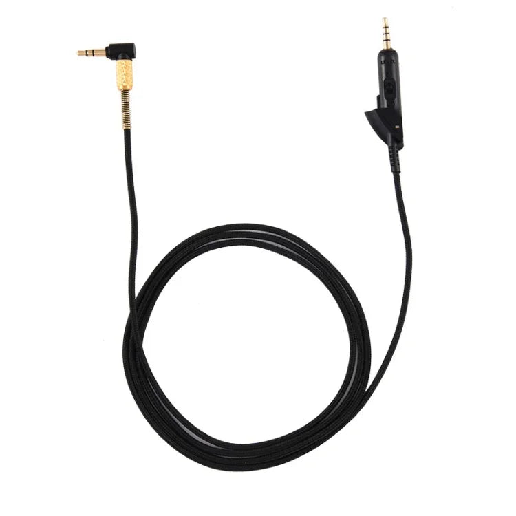 Câble audio tressé de remplacement pour casque Boss QC15, ZS0017 Noir