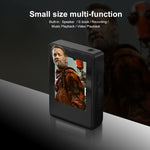 Lecteur MP3 Bluetooth 5.0, enregistreur ebook MP4 Walkman, sans carte mémoire, 8 Go, 16 Go, 32 Go, 64 Go, 128 Go