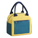 Sac à lunch fourre-tout de couleur assortie en cation, en feuille d'aluminium épaissie et imperméable