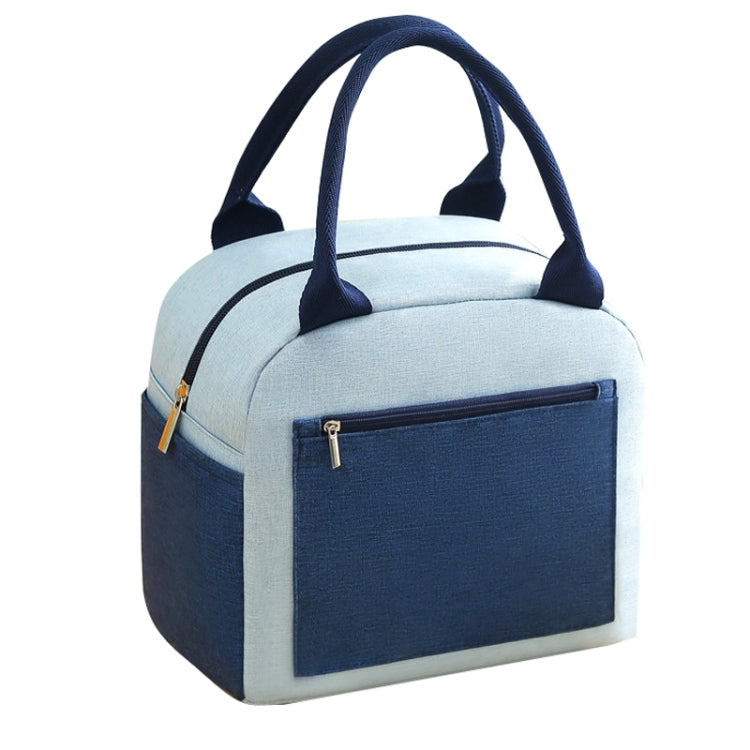 Sac à lunch fourre-tout de couleur assortie en cation, en feuille d'aluminium épaissie et imperméable
