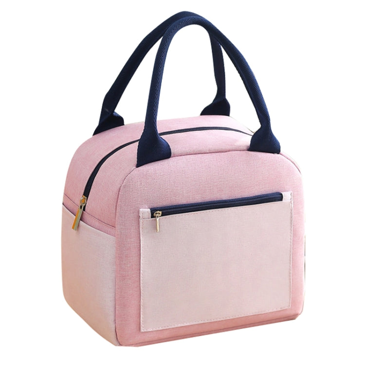 Sac à lunch fourre-tout de couleur assortie en cation, en feuille d'aluminium épaissie et imperméable