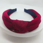 Bandeau serre-tête couleur unie avec cheveux pressés et large bord de 5 cm