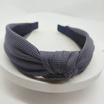 Bandeau serre-tête couleur unie avec cheveux pressés et large bord de 5 cm