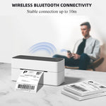 Imprimante d'étiquettes d'adresse thermique Bluetooth Phomemo PM241-BT pour étiquettes d'expédition, US, EU