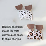2 paires de boucles d'oreilles texturées peintes en argile acrylique
