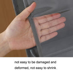 2 sacs de rangement transparents double face, à suspendre dans la garde-robe, étanches à la poussière, gris 6 grilles, noir 6 grilles, gris 8 grilles, noir 8 grilles