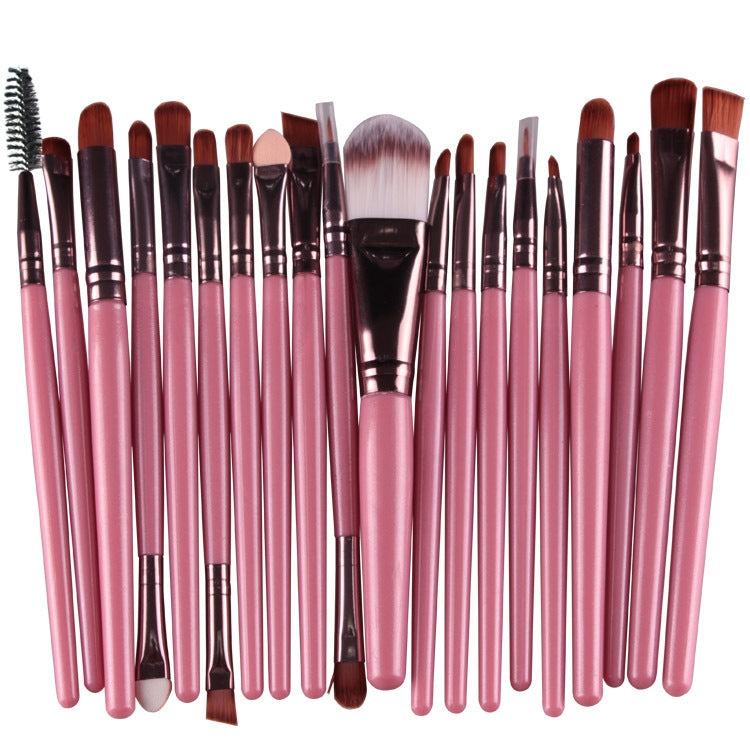 Lot de 20 pinceaux de maquillage à manche en bois, outils de beauté, café, or+noir, noir+blanc, tout noir, noir+café, marron+blanc, or+rose, marron+vert, marron+rose, marron+noir, or+blanc, or+vert, noir+vert, noir+rose, marron+violet
