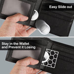 For AirTag 2nd Gen / AirTag 1st Gen Location Tracker Card Shape Honeycomb Protective Cover, Honeycomb White, Honeycomb Black