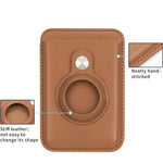 Pour AirTag 2e génération / AirTag 1re génération, Clip de carte en fibre de positionnement, Housse de protection antivol pour traqueur de carte, Magnétique