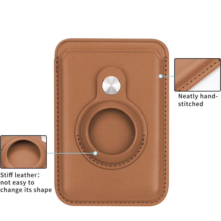 Pour AirTag 2e génération / AirTag 1re génération, Clip de carte en fibre de positionnement, Housse de protection antivol pour traqueur de carte, Magnétique
