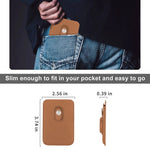 Pour AirTag 2e génération / AirTag 1re génération, Clip de carte en fibre de positionnement, Housse de protection antivol pour traqueur de carte, Magnétique