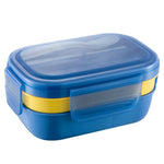 Boîte à déjeuner hermétique à compartiments pour enfants, grande capacité 1900 ml, couleurs disponibles : bleu clair, rose, vert clair, bleu, vert