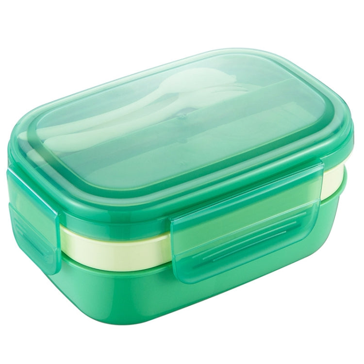 Boîte à déjeuner hermétique à compartiments pour enfants, grande capacité 1900 ml, couleurs disponibles : bleu clair, rose, vert clair, bleu, vert