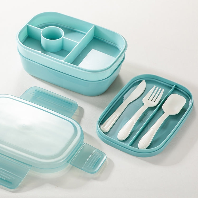 Boîte à déjeuner hermétique à compartiments pour enfants, grande capacité 1900 ml, couleurs disponibles : bleu clair, rose, vert clair, bleu, vert