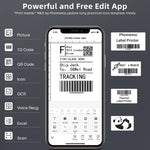 Imprimante d'étiquettes thermiques Bluetooth Phomemo M220 pour bijoux et vêtements, M220