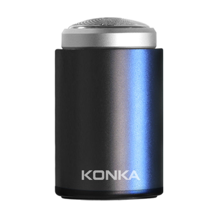 KONKA Mini Rasoir Portable pour Homme Étanche, Noir, Noir+1 Tête de Rasoir, Noir+3 Têtes de Rasoir