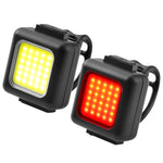 Lampe COB à perles mini pour VTT, rechargeable USB, étanche, lampe de vélo de route, phare blanc, feu arrière rouge, phare blanc + feu arrière rouge
