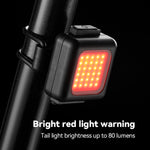 Lampe COB à perles mini pour VTT, rechargeable USB, étanche, lampe de vélo de route, phare blanc, feu arrière rouge, phare blanc + feu arrière rouge
