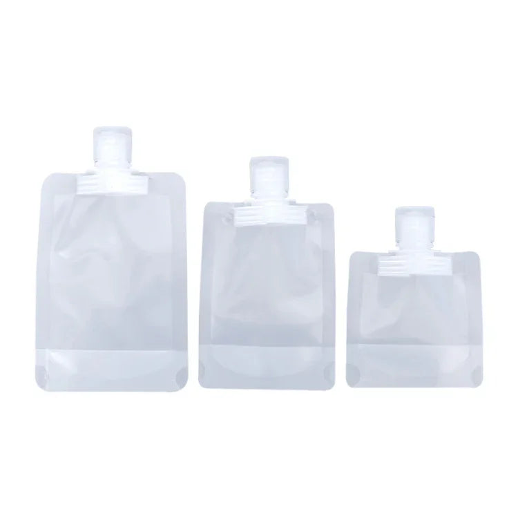 20x Sachets rechargeables de voyage vides à presser pour lotion et shampoing, 30 ml, 50 ml, 100 ml